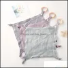 수건 로브 거즈 나무 반지 유아 장난감 Pacify Alefease Towel Handkerchief Comforters Muslin Soft Baby Sec Bdejewelry DHSQZ