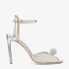 Summer Design Heel Sandals Sacaria Dress Wedding Shoes Pearl Empelled Satin Platform Sandal Elegant Women White Bride Pearls High Heels Ladies Pumpar EU35-42