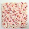 Decoratieve bloemen kransen rode bloem muur decoratie paneel zijden roos voor bruiloft achtergrond bruids douche baby meisje kamer huis feest decor