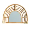 Mirrors Rattan Wall Mirror Innovative Art Decor Dressing Makeup For Entryways 2XPEMirrors