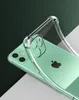 Casos de telefone celular Anti queda de silicone transparente Cascado macio adequado para iPhone 13 12 11