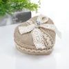 Linen Love Heart Jewelry Gift Storage Box Case Ring Brooch Earrings Necklace Organizer Wedding Valentine's Day Decoration