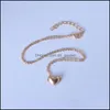 Colares pendentes pingentes jóias jóias pequenos pêssego coração colar cadeia de clavículas Mulheres doces moda simples conjunto de verão entrega 2021
