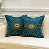 Cushion/Decorative Pillow 45x45cm Luxury Nordic Embroidery Cushion Covers Blue Black Gold Line Throw Cases For Couch Sofa Bedroom Living Roo