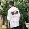 ZAZOMDE SUMMER特大TシャツパンダパターンTシャツヒップホップ半袖面白いTシャツHARAJUKUアニメTシャツメン220621