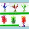 Plantes d'aquarium artificielles Plante d'eau en plastique Poisson Accueil Restaurant Décorations de réservoir Divers styles pour A10 Drop Livraison 2021 Aquariums P