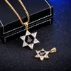 Collares colgantes Estrella de David Collar masónico para hombres Mujeres Amuleto clásico Joyería Regalo Colgante