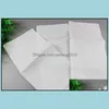 손수건 홈 섬유 정원 흰색 손수건 순수한 색상 작은 사각형면 땀 타월 평원 XB1 드롭 배달 2021 T9XSG