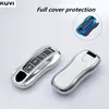 Carbon Fiber Grain TPU Car Key Case Remote Protect Frame Cover For Porsche Cayenne Panamera 2020 911 992 971 Carrera Taycan5445436