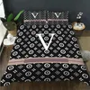 Fashion King Size Designer Bedding Set Copre 4 pezzi Lettera Stampata Seta Tutti gli stili