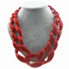 Chokers Resin Long Necklace Frosted Plastic Bohemian Collar Jewelry Gift WholesaleChokers Sidn22