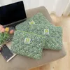 Kosmetiska väskor fall korea ins blommor rutig tablett ärmväska för mac ipad pro 9.7 10.8 11 13 13.3 15 tum bärbar dator skyddande kvinnor påse