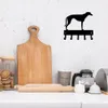 Greyhound - Hey Rack Dog Dog Hanger - 9 بوصات عريض/6 بوصات جدار معدني عريض