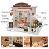 Maison de poupée Miniature en chocolat sucré, bricolage, magasin de temps d'attente, avec meubles, jouets en bois pour enfants, cadeaux d'anniversaire