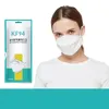 KN95 Maska Dorosłych Ryby Kształt 10 Kawałek Jednorazowy Kolor Trójwymiarowy 3D World Willow Will List Will Anti-Haze Facemasks