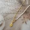 Chokers Fashion Simple Half -Chain Freshwater Pearl маленькая подвесная подвеска