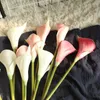Dekorativa blommor kransar 10pc pu calla lily real touch artificial for home vardagsrum dekoration bröllop bukett blommor arrangemang