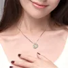 Pendant Necklaces Simple Love Zircon Heart Necklace For Women Gold Silver Color Courtship Marriage Bride Valentine Day Gift Jewelry