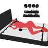 Сексуальные эротические рабыни для взрослых игр сдерживает ограничения для кровати секс игрушки для женщин ручной шейки манжеты лодыжки BDSM набор RE290D