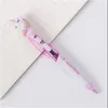 창조적 인 만화 유니콘 라이트 펜 귀여운 빛나는 볼 펜 학생 문구 0.5mm 쓰기 도구 학교 공부 GC1235