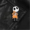 Broche de Broche Skellington Badges de esmalte pesadelo antes do Natal Oogie Boogie Pumpkin King Halloween Movie Broches Broches Pins GC1474