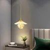 Bedside Pendant Lampor Nordic Light Luxury Minimalist med Spotlight Long Line Hängande Ljus Modern Creative Bar LED-lampa 2338 #