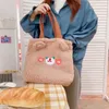 Avondtassen schattige pluche dames handtassen winter mode vrouwelijke shopper schoudertas voor meisjes kawaii beren onderarm schoolbakken