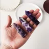 Dream Amethyst Habilidad Pilar de cuarzo Punto de cristal de cristal Ornamento Mineral Healing Wands Reiki Natural Seis Sided Energy Stone Transp1826893