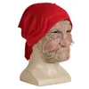Realistisch Halloween hoofddeksel roken Old Lady Man Face Cover Latex Head Wear voor Halloween Funny Party Cosplay Props Masks 220812