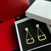 Moda Pearl Gold Diamonds Kolczyka Projektant Kolczyki do damskiej męskiej biżuteria luksusowy miłość para uszy stadnki csg2309153