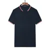 British Wheat Ears Men's High Quality Cotton FP Embroidered Loose Polo Shirt Short Sleeve Casual European Storlek 220606