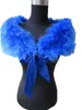 Real Strich Feather Furt Shrug Cape Bride Wedding Party Wrap Avvolgimento morbido 12Colors6575580