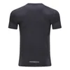 Yüksek Kaliteli T Gömlek Erkekler Kısa Kollu Koşu T-Shirt Spor Çabuk Kuruyan Eğitim Elbise Egzersiz Spor Spor Gömlek 220429 Tops