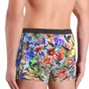 Sous-vêtements oiseaux colorés sous-vêtements colibris et fleurs culotte classique imprimé boxer slip pochette grande taille boxershortsunderpan