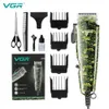 VGR Máquina de corte de cabelo Profissional Cabelo de cabelo com cordão com fio Máquina elétrica Clipper barbeiro aparador de cabelo para homens V-126