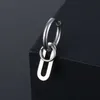 316L rostfritt stål örhänge hoops koreansk stil hiphop body piercing hoop öron ring för män och kvinnor