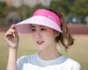 Women Summer Sund Sun Visor Wide-Brimmed Hat Beach Hats بسيطة قابلة للتعديل قابلة للتعديل للأشعة فوق البنفسجية Cap HCS156