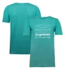 Combinaison de course F1 pour hommes, uniforme d'équipe bien connu, T-shirt décontracté, respirant, à séchage rapide, grande taille personnalisable, 2022