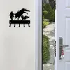 Palhaços de rodeio Cowboy Bull Rider – porta-chaves – arte de parede de metal de 9 polegadas de largura