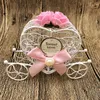 Carriage Designed Hollow Candy Box Wedding Decoration Chocolate Gift Package Case Holder Party Favour Supplies 220427