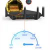 Epacket Tenda AC11 AC1200 WiFi Gigabit 24G 50GHz Dual Band 1167Mbps Repetidor de roteador sem fio com 5 antenas de alto ganho