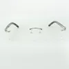 Buffs glasögonbågar 3524012 med naturliga hybrid buffelhornspinnar och 56 mm linser