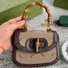 Сумки через плечо Crossbody Mini Diana Бамбуковые сумки Клатч Crobody Холщовый кожаный кошелек Кошельки Сумка Claic Letter Prints Съемный красный зеленый ремешок