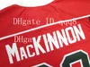 C2604 C202 Chandails Halifax Mooseheads de la LHJMQ 22 NATHAN MacKINNON 13 NICO HISCHIER 27 JONATHAN DROUIN Rouge Blanc Vert Chandails de hockey personnalisés à 100 %