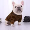 2021 DH Gate Dog Apparel Modern Flora Jacquard Pet Sweters Fashion ciepłe miękkie bluzy buldog wewnętrzne elastyczne wiatrowoodporne koty psy C215L