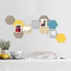 Adesivos de parede adesivos criativos geometria multicolor hexágono tv removível Background Wallstickers Decoração da sala