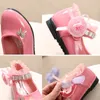 Turnschuhe kinder Schuhe Für Mädchen Frühling Prinzessin Spitze Leder Mode Niedlichen Bogen Hochzeit Student Party Tanz 220920