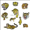 Sewing Notions Tools Apparel 10 Kinds Of Tiger Embroideredes For Clothing Iron On Transfer Applique Jacket Jeans Diy Sew Embroidery Badge