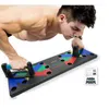 2020 Novo 9 em 1 Push Up Rack Board Men Women Fitness Exercition Stands Sistema de treinamento corporal Sistema de treinamento Home Gym Fitness Equipm293Y