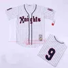 Film Baseball Maillots New York Knights Roy 9 Hobbs 1939 Film Jersey Hommes S-XXXL